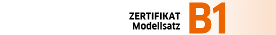 Logo Goethe-Zertifikat B1 Modellsatz